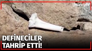Defineciler 4 Bin Metredeki Tarihi Mezarlığa Dadandı