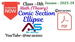 24. Conic Section -Ellipse