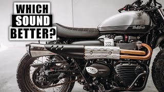 Vance and Hines Vs ZARD | Sound Comparison Street Scrambler