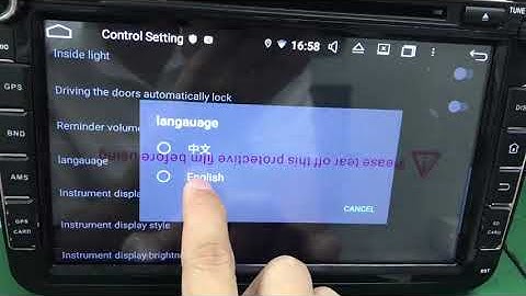How to change language on dashboard in English on Renault Kadjar Android screen radio