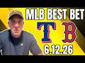 Rangers at Red Sox 6/12/26 MLB Best Bet - MLB Betting Picks & Predictions | Jason Sharpe Doc Sports