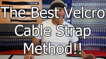 The Best Cable Velcro Tie & Method