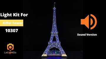 Sound + Standard Remote Light Kit For LEGO Icons 10307 Eiffel Tower - Eiffel Tower 10307 - Tallest