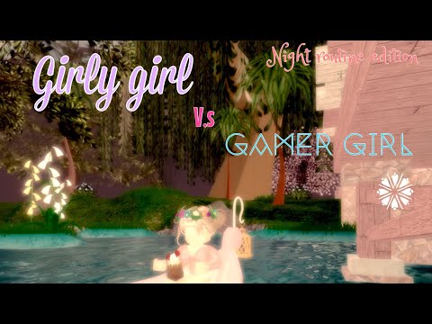 Girly Girl Vs Gamer Girl Night Routine Edition Royal High Roblox Peacy Princess Youtube - gamer girl roblox royal high