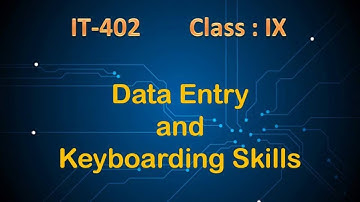 Data Entry and Keyboarding Skills