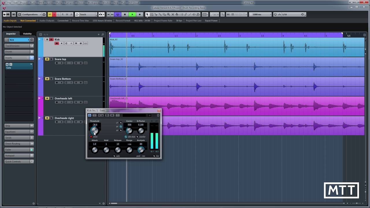 Basic Drum recording processing YouTube