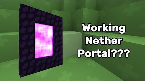 How to Make a WORKING Nether Portal in Bloxd.io!