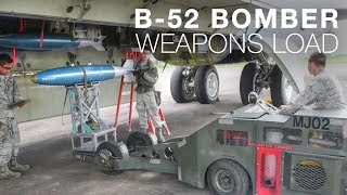 Loading Weapons Onto B-52 Bomber