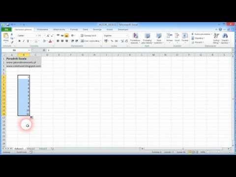 Wideo: Jak Numerować W Excelu