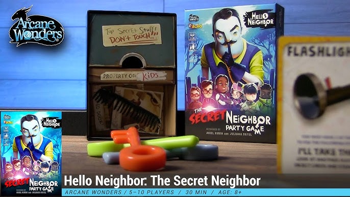 Hello Neighbor: The Secret Neighbor Party Game + PC Code NEW SEALED Cards  2020