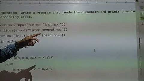 47. Arrange three numbers in ascending order