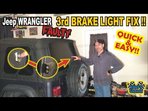 How To Fix A Non Working and Faulty Third Brake Light - Jeep Wrangler  (Andy's Garage: Episode - 245) - YouTube
