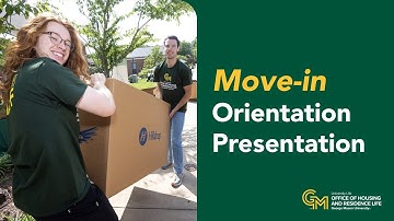 Move-in Orientation Presentation for New Incoming First-Year Students, Hub Ballroom, GMU