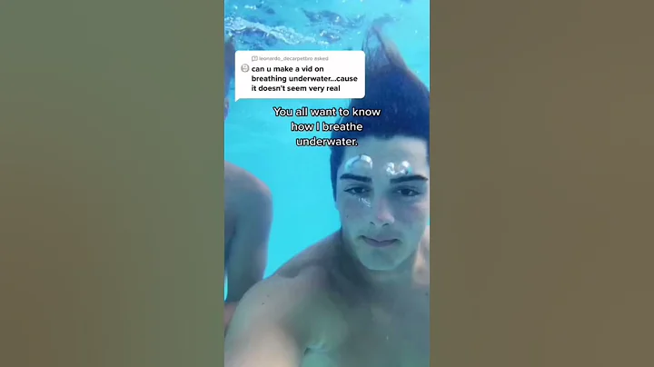 How I breathe underwater 🤯 🧜🏻‍♂️🔱 - DayDayNews
