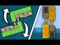 2 Minecraft BEDROCK Flying Machines Tutorial!!! (1-Way and 2-Way)