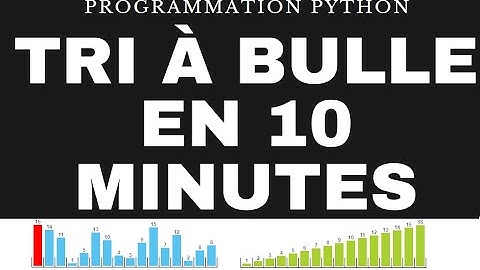 Bubble sort - Tri à bulle