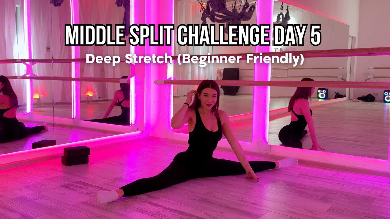 Middle Split Challenge Day 5 — Deep Stretch (Beginner Friendly) - YouTube