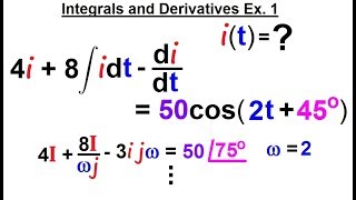 electrical engineering: ch 10 alternating voltages & phasors (20 of 82) integrals & deriv.: ex. 1