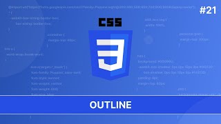 Tutorial CSS #21 - Outline