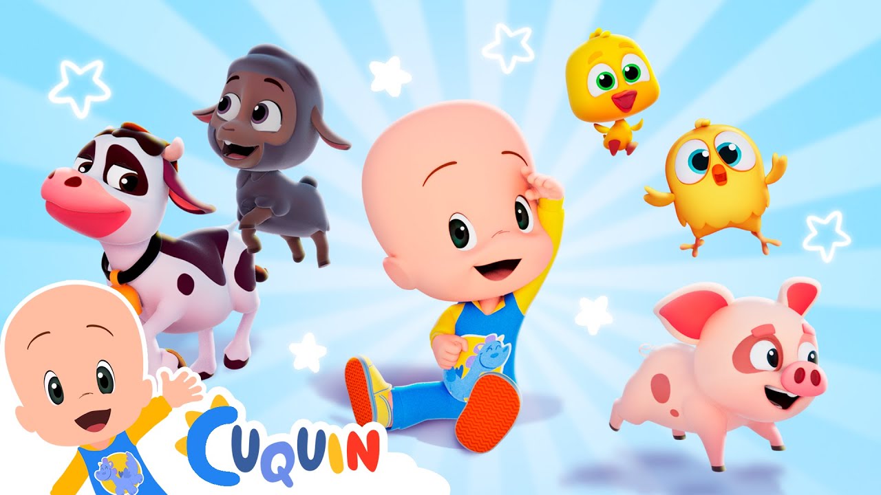 Old McDonald had a Farm - Hide & Seek with Cuquin & Farm Animals | Nursery Rhymes by Cleo and Cuquin