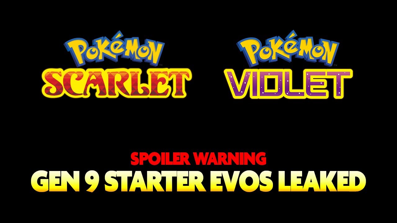 GEN 9 STARTER EVOLUTIONS SCREENSHOTS LEAKED! Pokemon Scarlet and Violet 