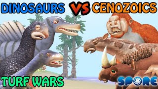 Dinosaurs Vs Cenozoic Beasts Turf War Dino Vs Cenozoic S1 Spore