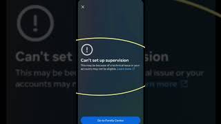 Fix can't set up supervision in instagram problem solve | can't set up supervision Instagram