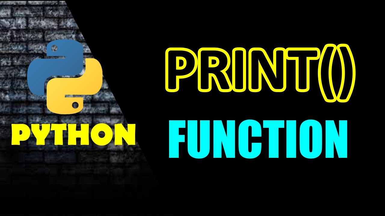Print Function In Python All Arguments Explained YouTube Print Function In Python All Arguments Explained YouTube
