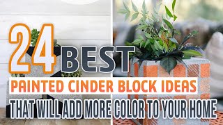 24 Best Painted Cinder Block Ideas That Will Add More Color To Your Home
