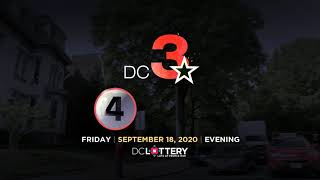 DC LOTTERY Evening 09/18/2020