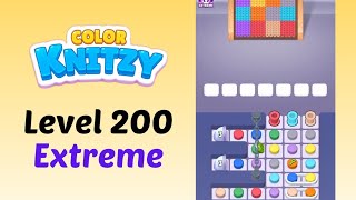 Color Knitzy Puzzle Level 200 Extreme Gameplay