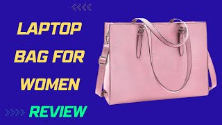 Laptop Bag for Women Waterproof Lightweight Leather 15.6 Inch Computer Tote Bag Review