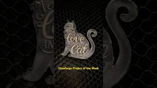 #lasercutting project of the week: cat brooch.