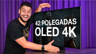 O MELHOR MONITOR GAMER é... UMA Smart TV? LG OLED C4 42 POLEGADAS, VALE a PENA?