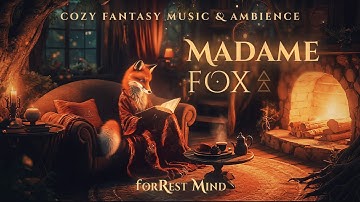 🦊 Inside The Magic Den: Madame Fox Reading By The Fireplace • Cozy Ambience & Fantasy Ambient Music