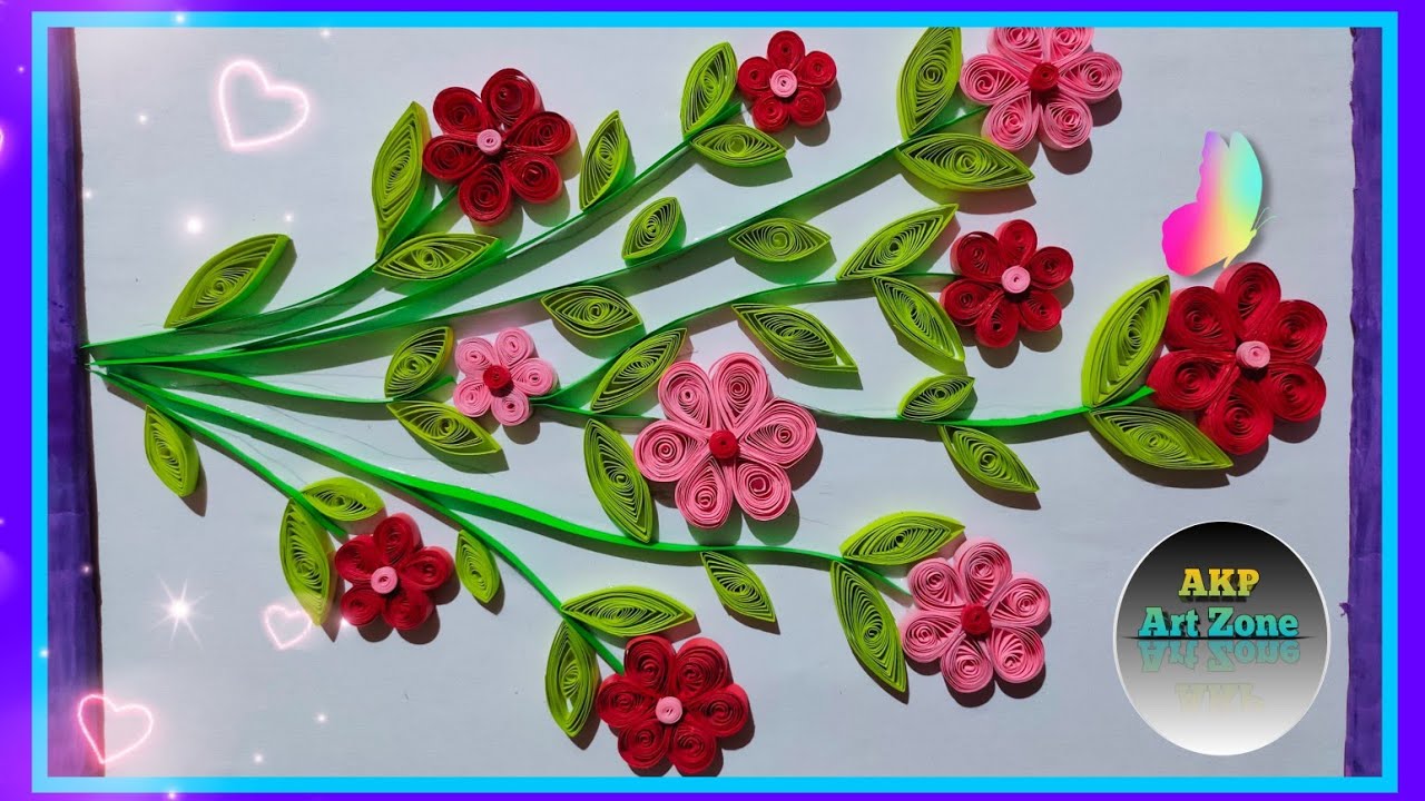 paper quilling wall hanging ideas||paper craft ||wall hanging quilling ...