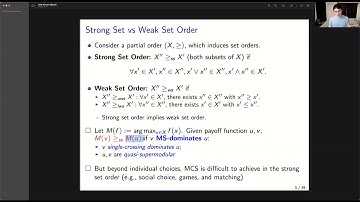 Fuhito Kojima: Weak Monotone Comparative Statics
