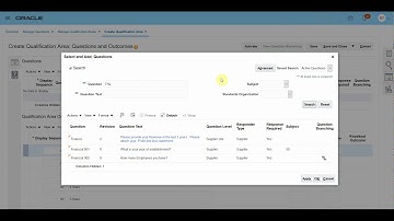 Fusion R13 SQM Questions and Qualification Area