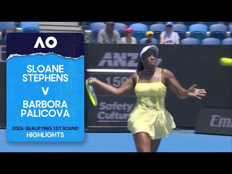 Sloane Stephens v Barbora Palicova Highlights | Australian Open 2026 First Round