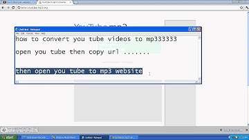 how to convert you tube videos to mp3
