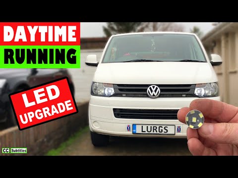 VW T5 Daytime Running Lights LED Bulbs - How to replace VW T5 Daytime Running Lights with LED Bulbs
