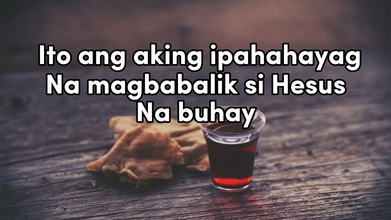 HULING HAPUNAN(Tinapay ng Buhay)|Instrumental with Lyrics