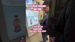 Tutorial Beli Minuman dengan Vending Machine Stasiun LRT Jakarta #shorts #vendingmachine #drink