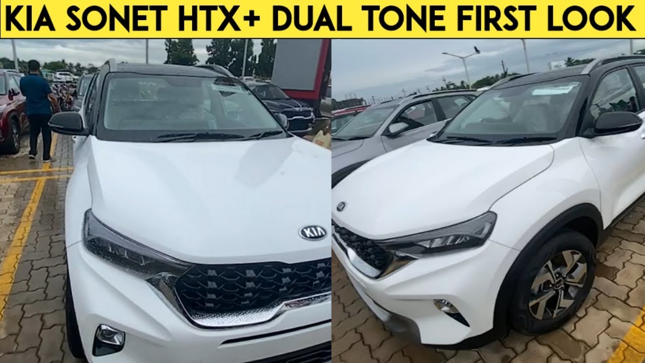 kia-sonet-htx-dual-tone-variant-first-look-sonet-white-and-black