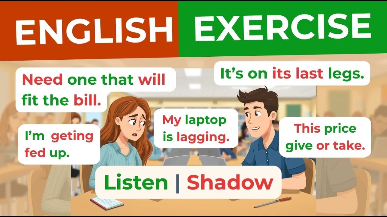 English Speaking Practice — Shadowing Lesson with Real Conversations ...