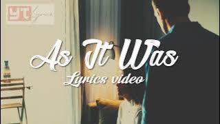 As It Was - Harry Styles I LYRICS VIDEO | Cover by Pribadi Hafiz
