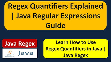 Regex Quantifiers Explained | Java Regular Expressions Guide | Java Regex | Regex in java