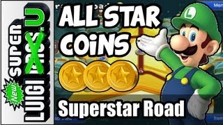New Super Luigi U 100% Guide - Superstar Road - All Star Coins  (Wii U Gameplay Guide)
