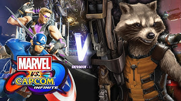 SNEAKY RACCOON! ROCKET - ARTHUR - CAPTAIN AMERICA - HAWKEYE - MARVEL VS CAPCOM INFINITE FULL MATCHES