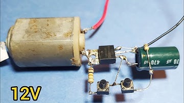 DC MOTOR HIZ KONTROL DEVRESİ - BUTON İLE VOLTAJ REGÜLATÖRÜ